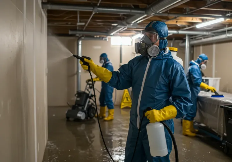 Basement Sanitization and Antimicrobial Treatment process in Craig, CO