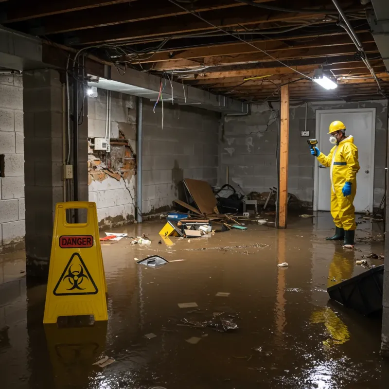Flooded Basement Electrical Hazard in Craig, CO Property