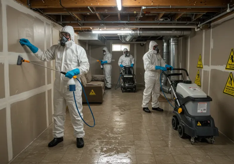 Basement Moisture Removal and Structural Drying process in Craig, CO